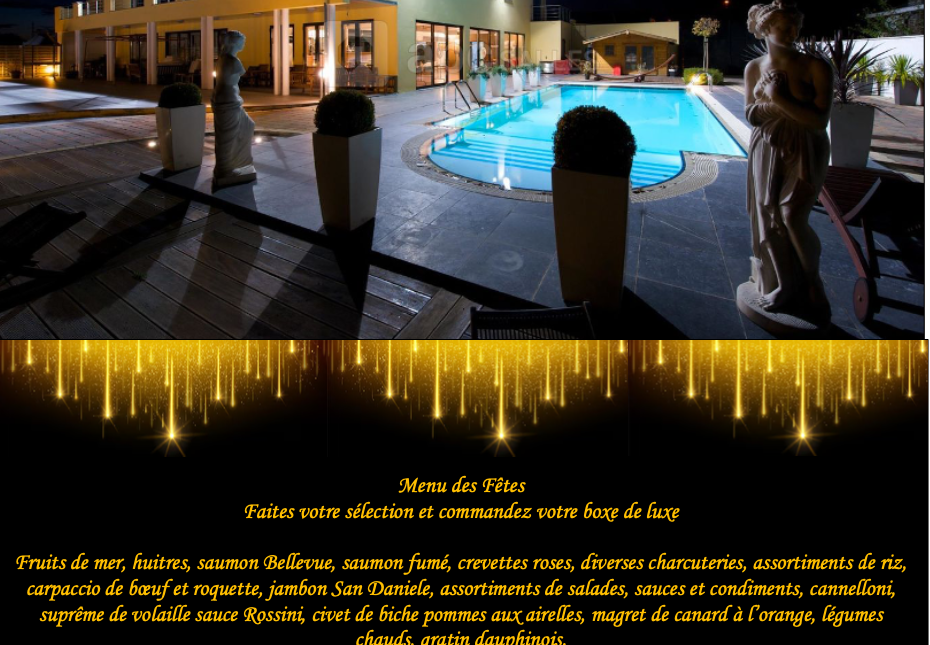 Menu des fêtes 2026